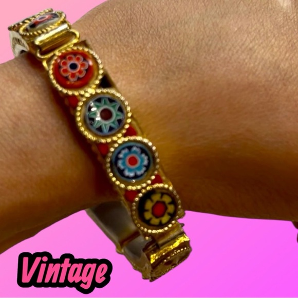 Vintage Italian Micro Mosaic Bracelet - Picture 5 of 7